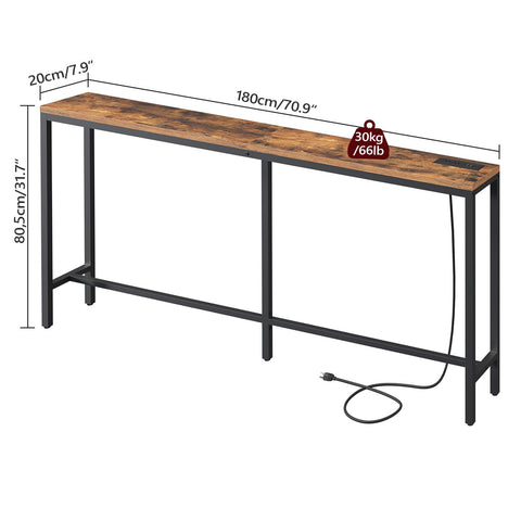 MAHANCRIS slim console fits hallways, living rooms, dorms with style.