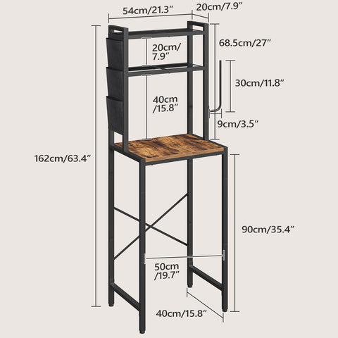 MAHANCRIS Bakers Rack coffee bar area enables quick beverage setup and easy cleanup