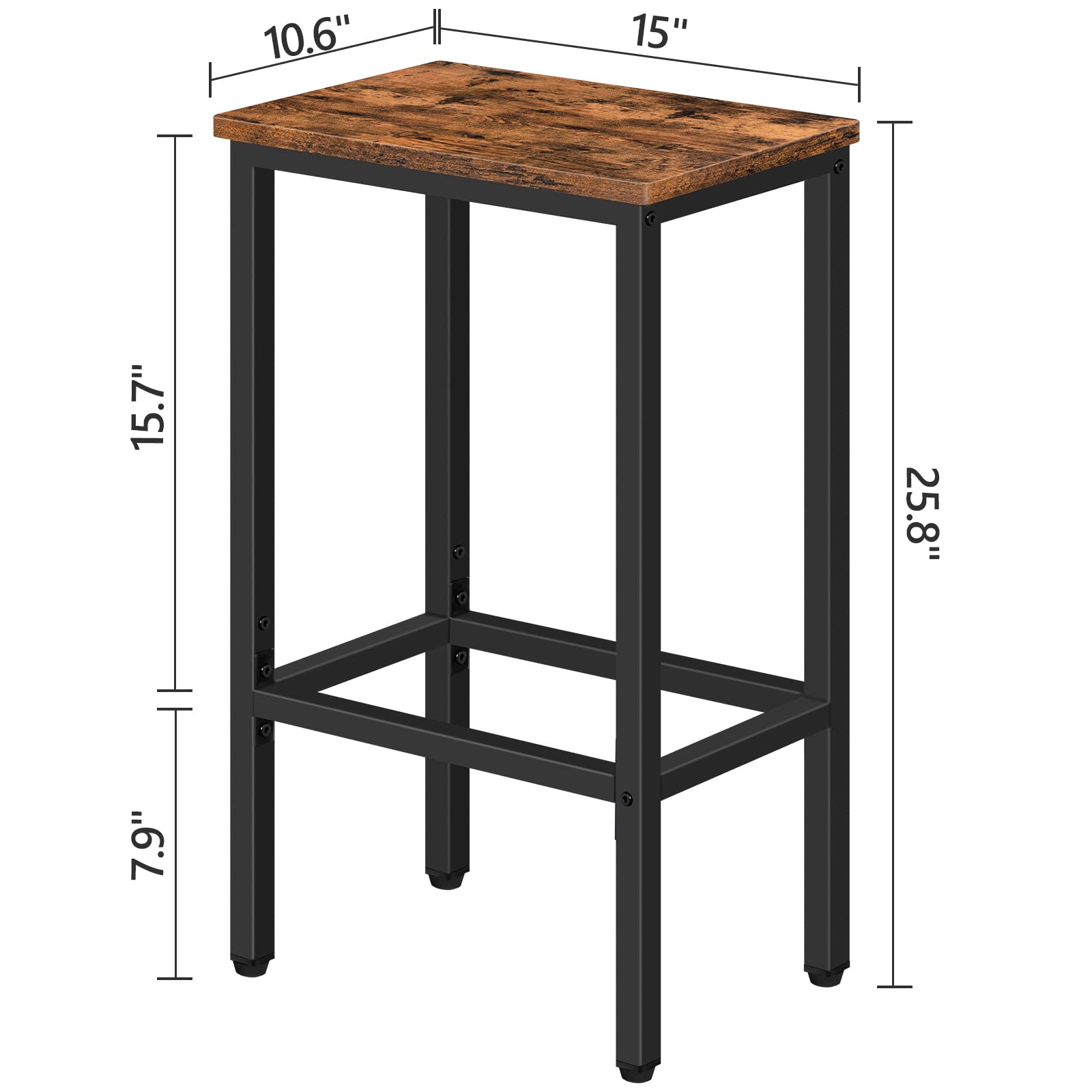 MAHANCRIS bar stools near kitchen counter highlighting counter-fit design.