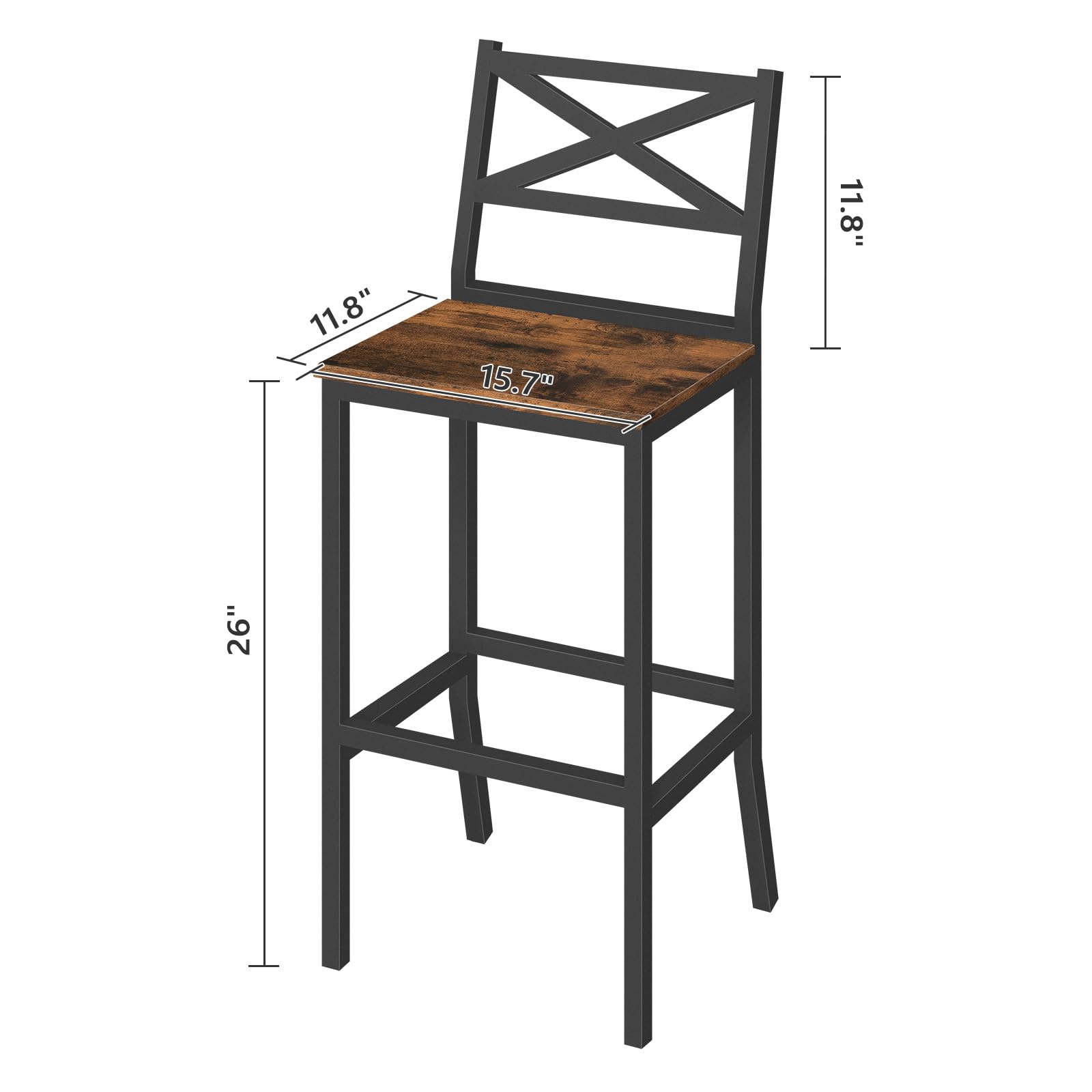 MAHANCRIS rustic brown finish adds warm, timeless appeal