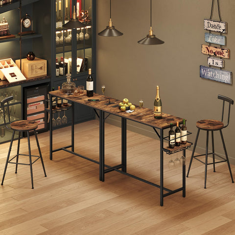 MAHANCRIS Bar Table footrest feature for relaxed seating during conversations