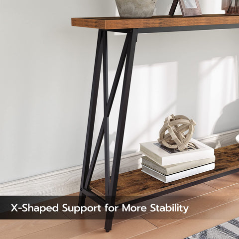 MAHANCRIS rustic brown finish complements modern and traditional rooms.