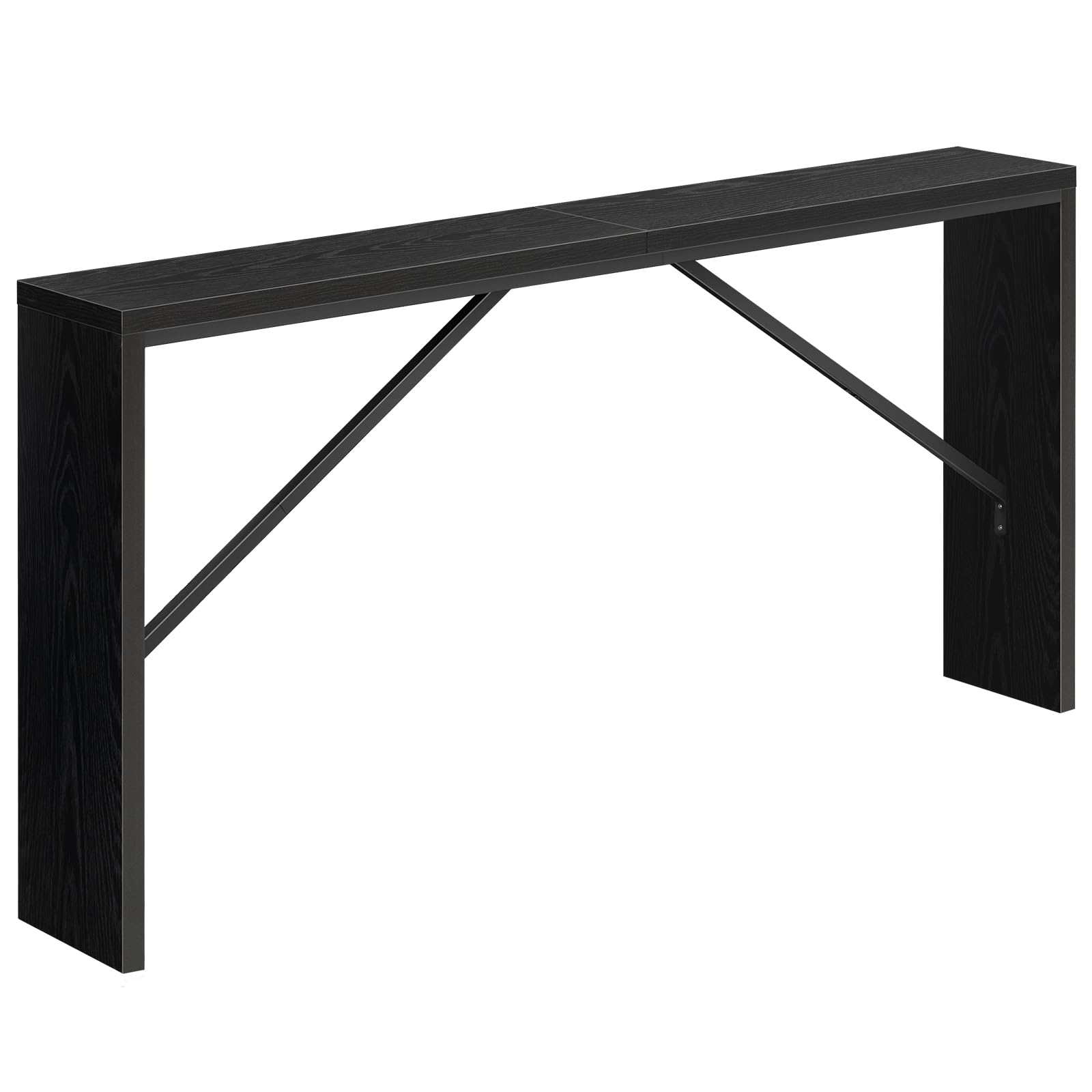 mahancris console table overview highlights its 62.2-inch length for sofa-side storage.