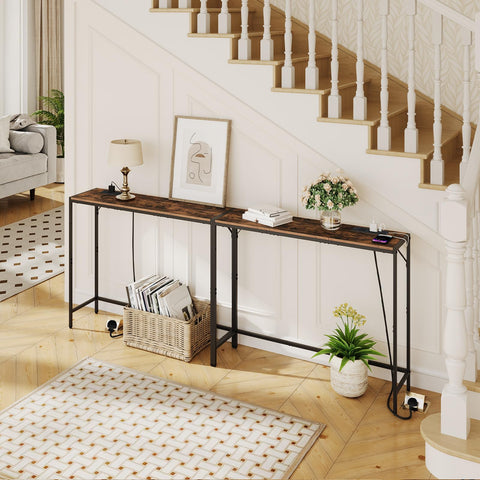 MAHANCRIS console table entryway setup for foyer or hallway