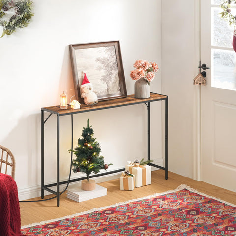 MAHANCRIS console table side view in a compact space