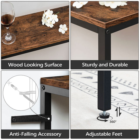 MAHANCRIS anti-tip design helps protect floors and belongings.