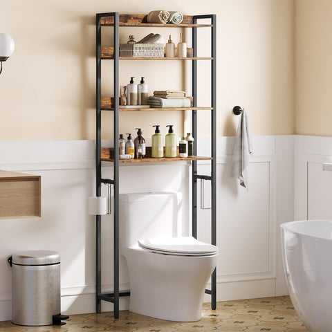 MAHANCRIS versatile rack holds towels, paper, shampoo, and more