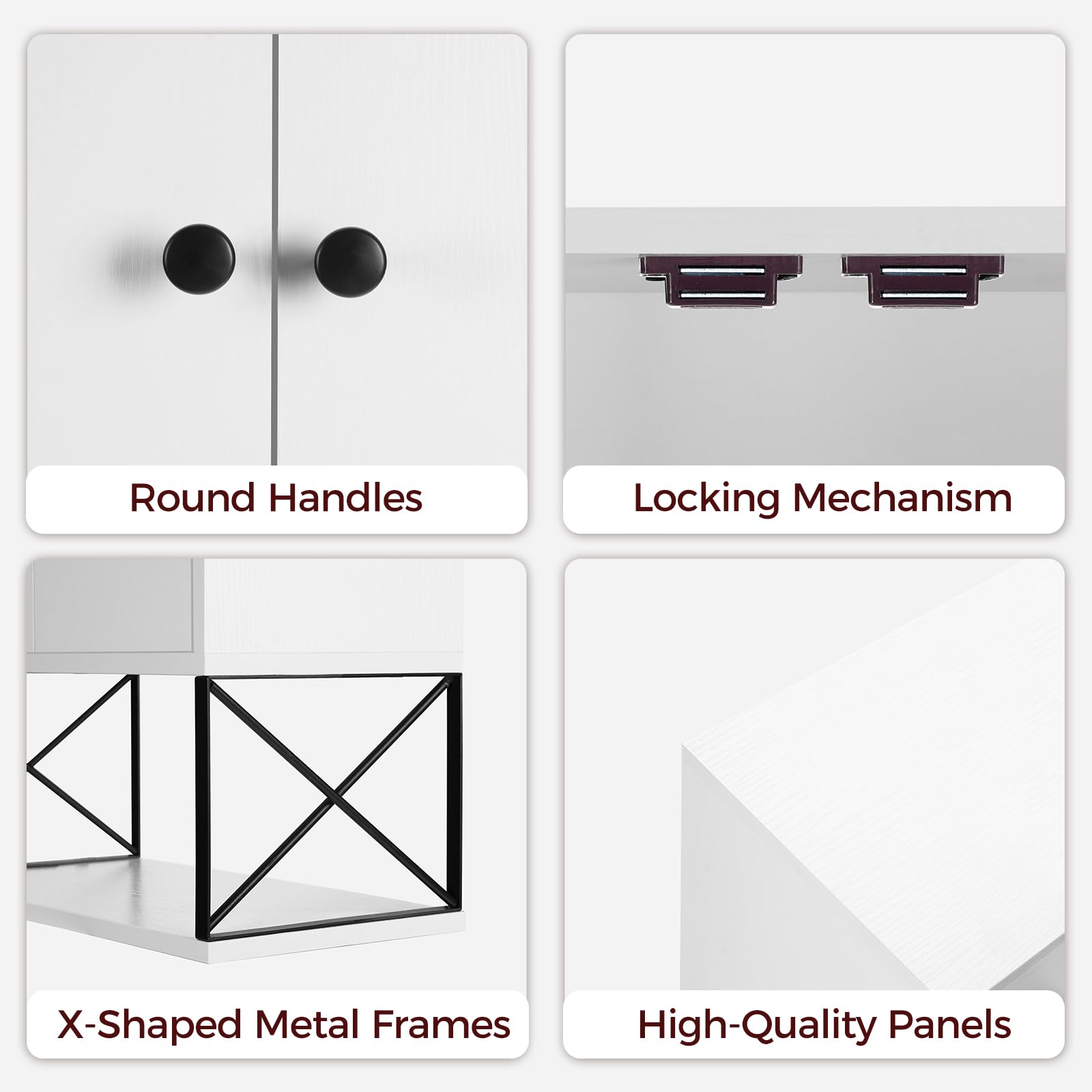 MAHANCRIS white finish cabinet suits bathrooms and laundry spaces.