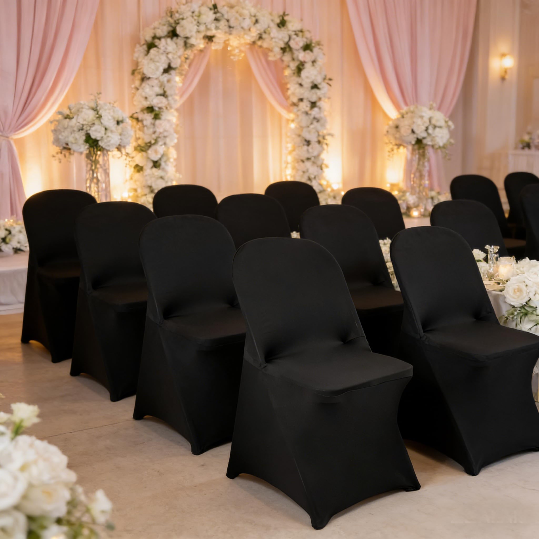 Maiangel wedding decor chair cover elevates reception aesthetics.