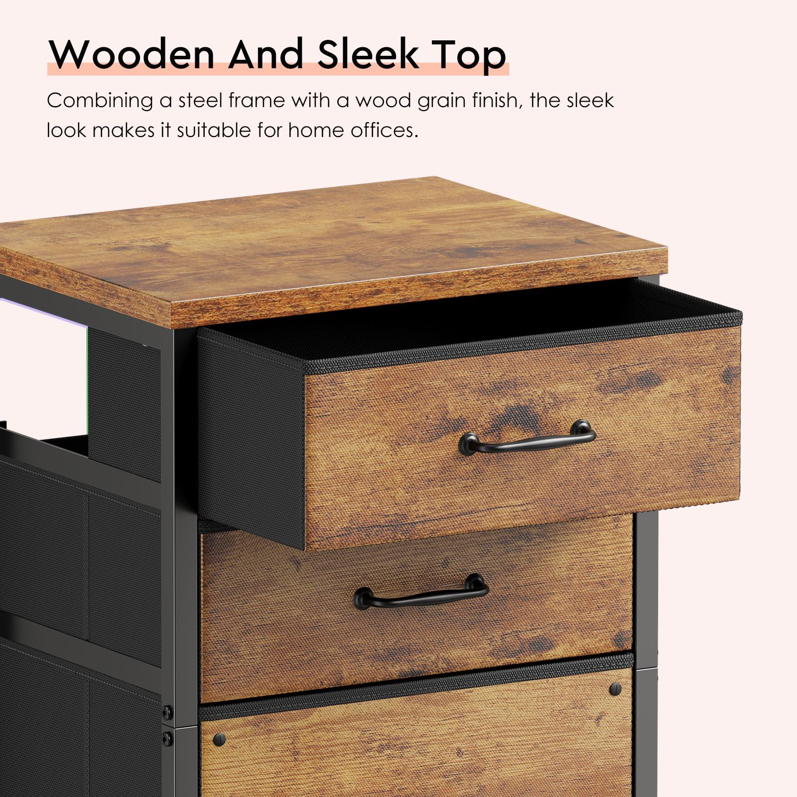 Easy-assembly Maihail cabinet with labeled parts and included tools.
