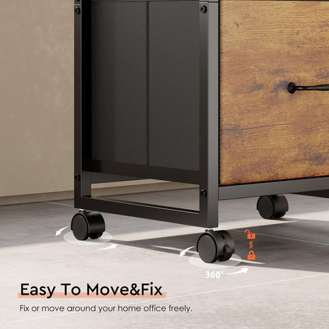 Two top drawers of Maihail cabinet for office supplies and small items.