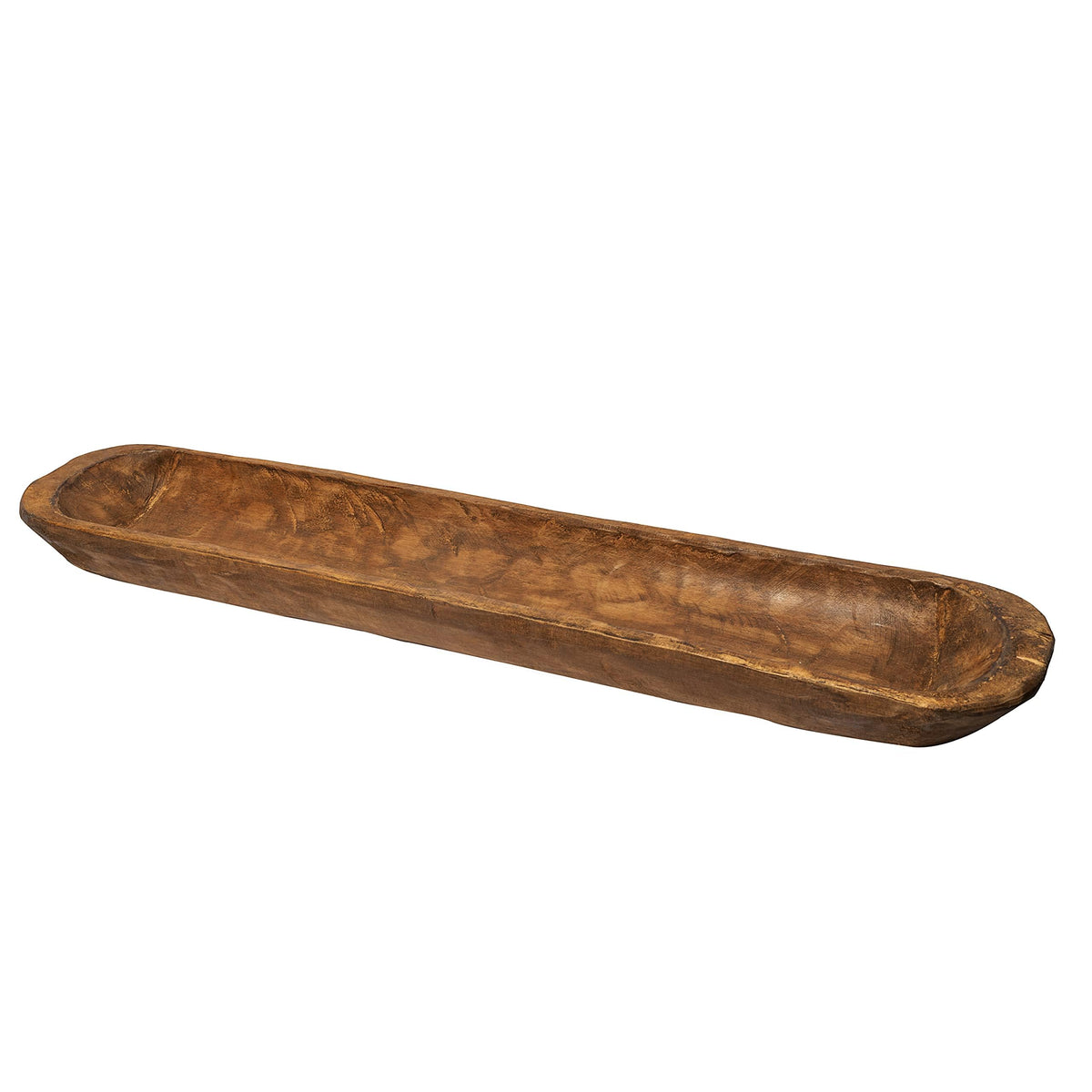 MAINEVENT decorative wooden dough bowl long yields a striking centerpiece.