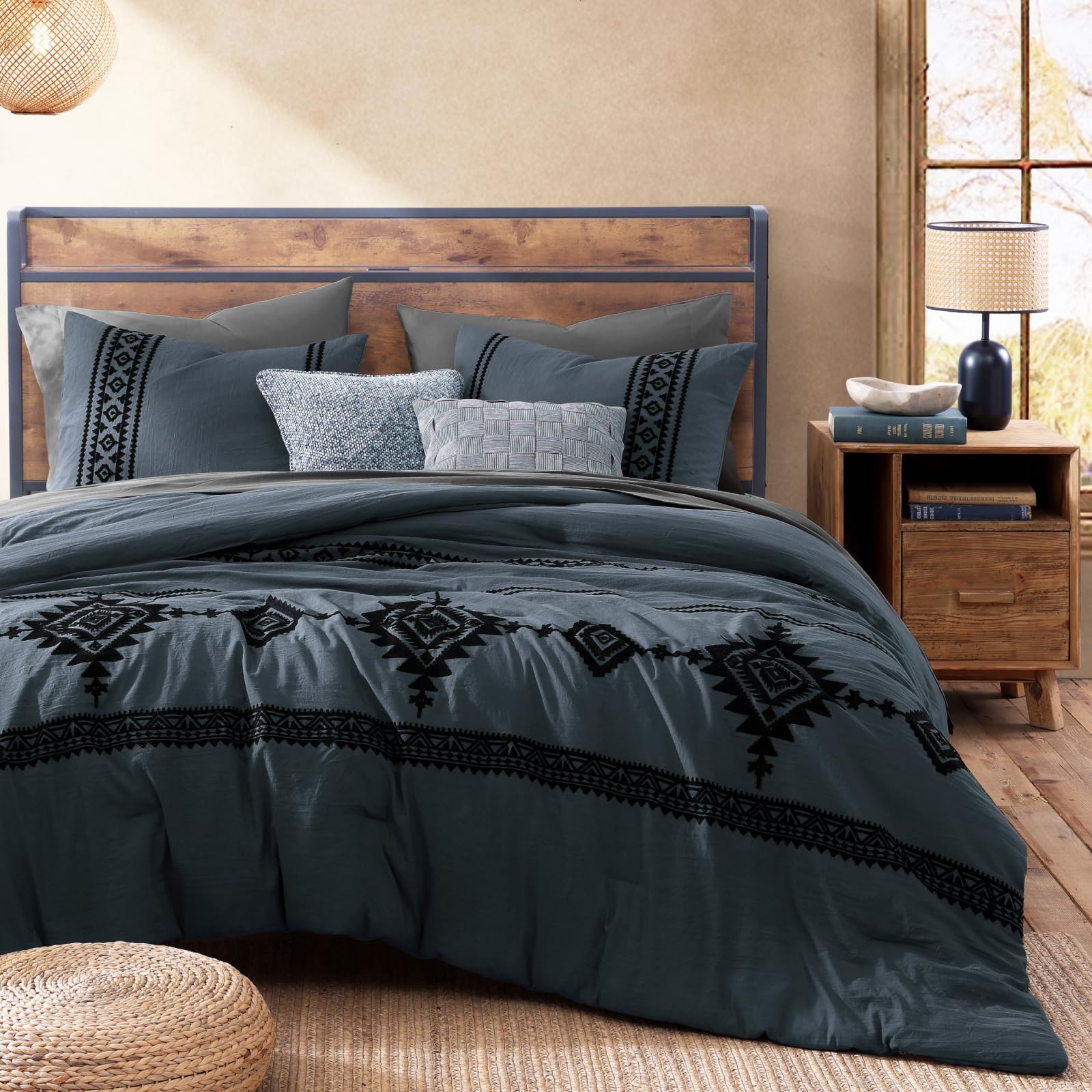 MaiRêve bedroom scene with full bed-in-a-bag setup for cozy mood