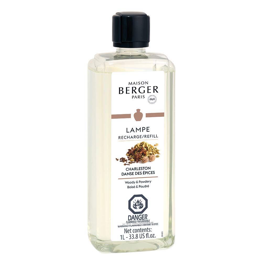 Maison Berger Charleston lamp-compatible refill ensures safe use.