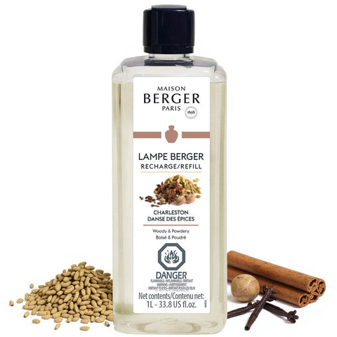 Maison Berger Charleston refill 1L for flameless diffusion and odor control.