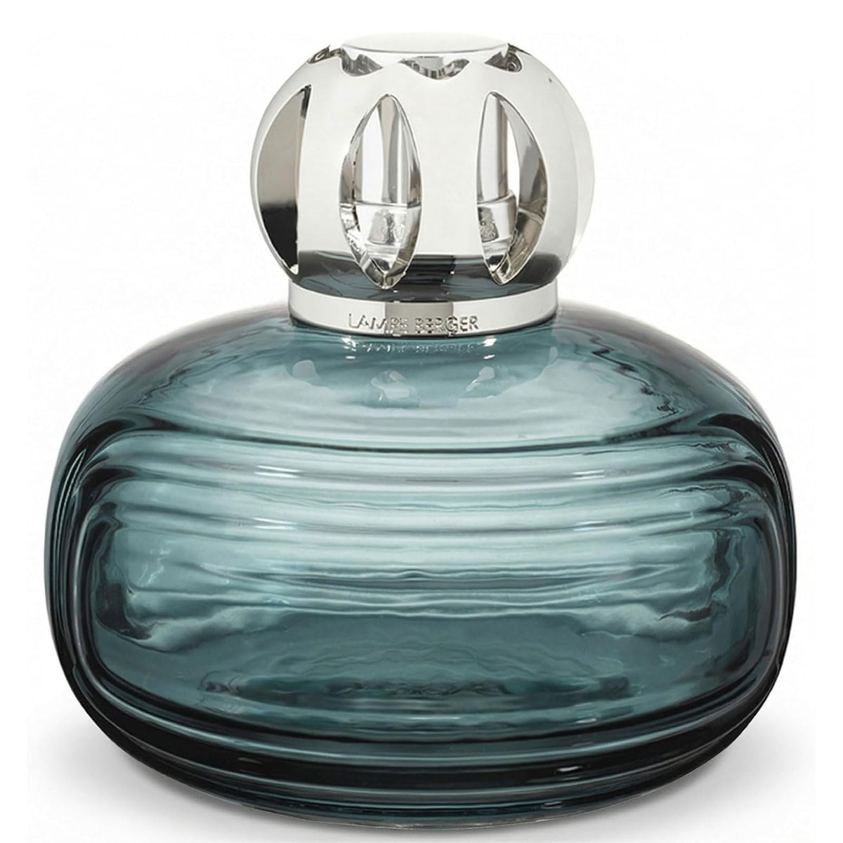 MAISON BERGER Enigma blue bottle showcases odor-neutralizing potential for living rooms.