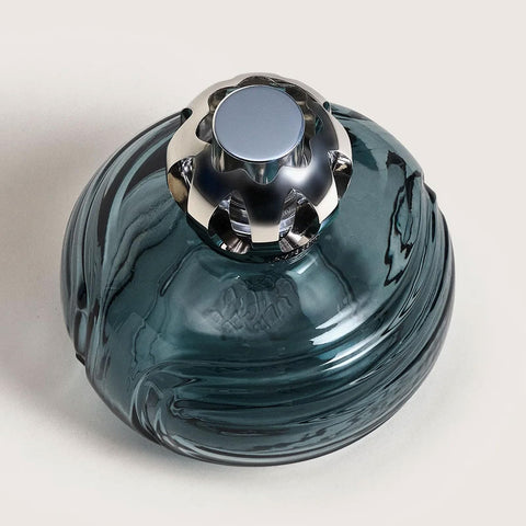 MAISON BERGER Enigma blue trend-pack image demonstrates stylish lamp aesthetics and scent control.