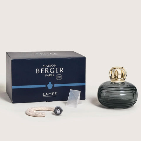 MAISON BERGER Enigma brown trim offers warm, inviting ambience.
