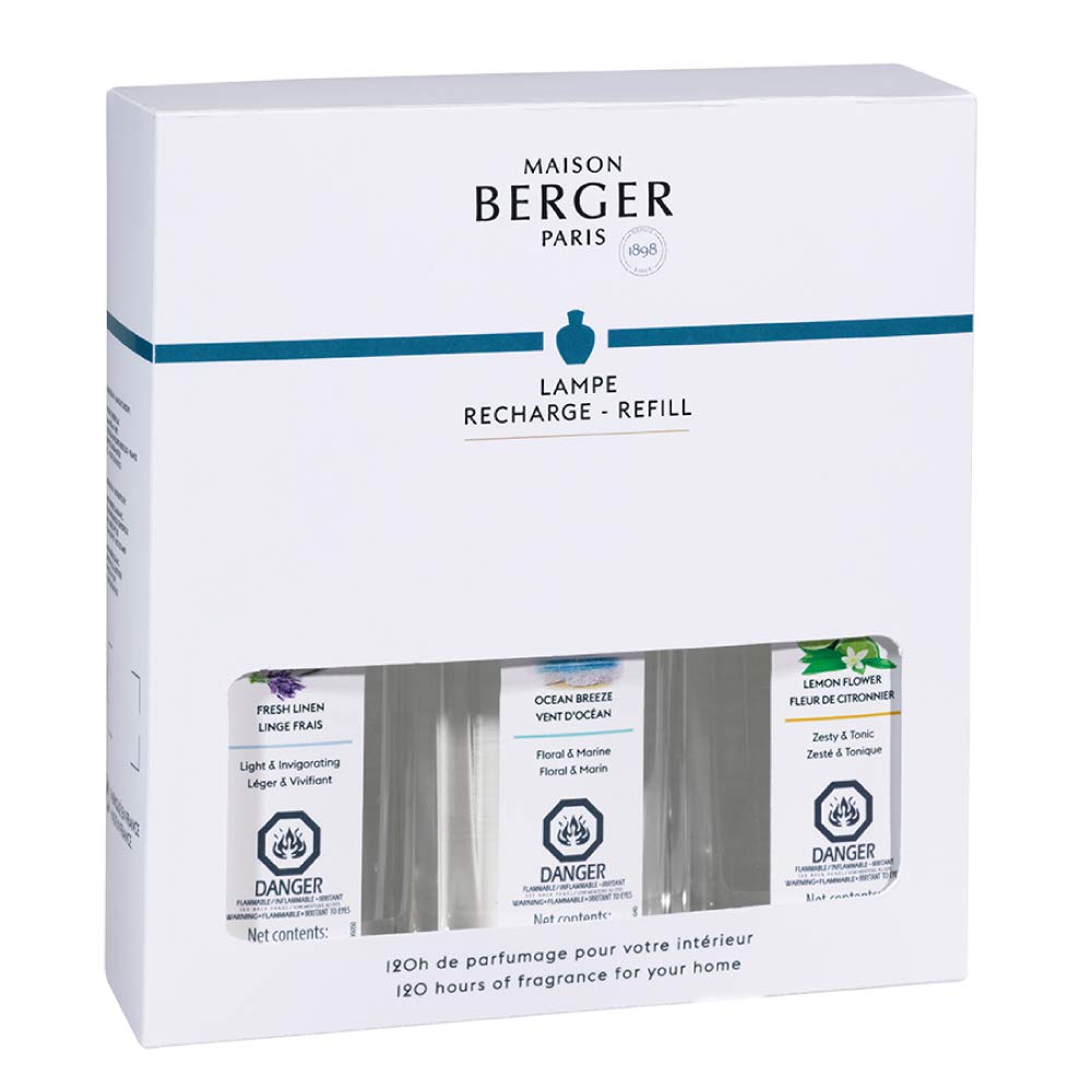 Maison Berger Fresh Linen refill bottle for a clean, inviting atmosphere.