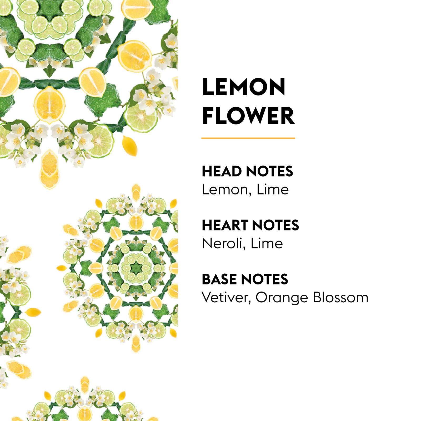 Maison Berger lemon flower refill label closeup for precise scent notes