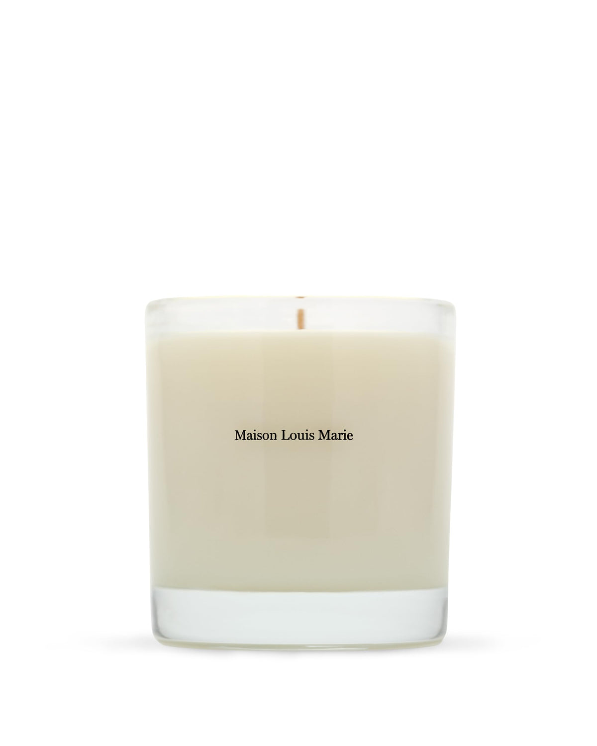 Maison Louis Marie No.04 Bois de Balincourt candle wax closeup highlighting creamy texture and clean burn potential