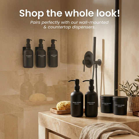 Maisonovo compact bathroom counter organization for tidy spaces.