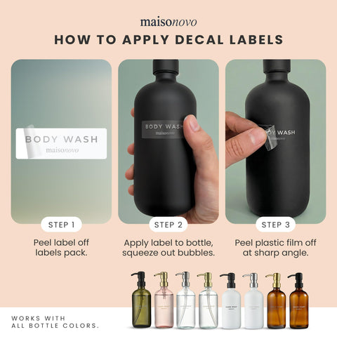 Dish soap or hand soap use with a modern eco-friendly look.