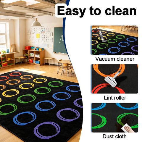 MAISONRINA classroom rug is OEKO-TEX certified for child safety.