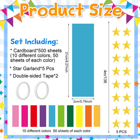 Maitys mirror star garland 4m long for shimmering ceilings or backdrops.