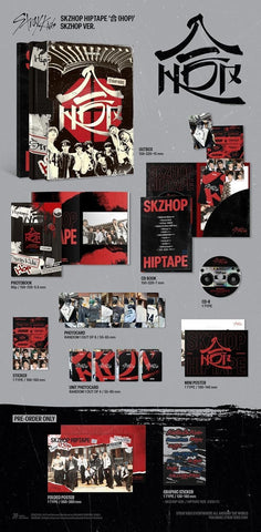 MAKABAKA Stray Kids Hop photobook spread showcasing high-quality imagery for fans.
