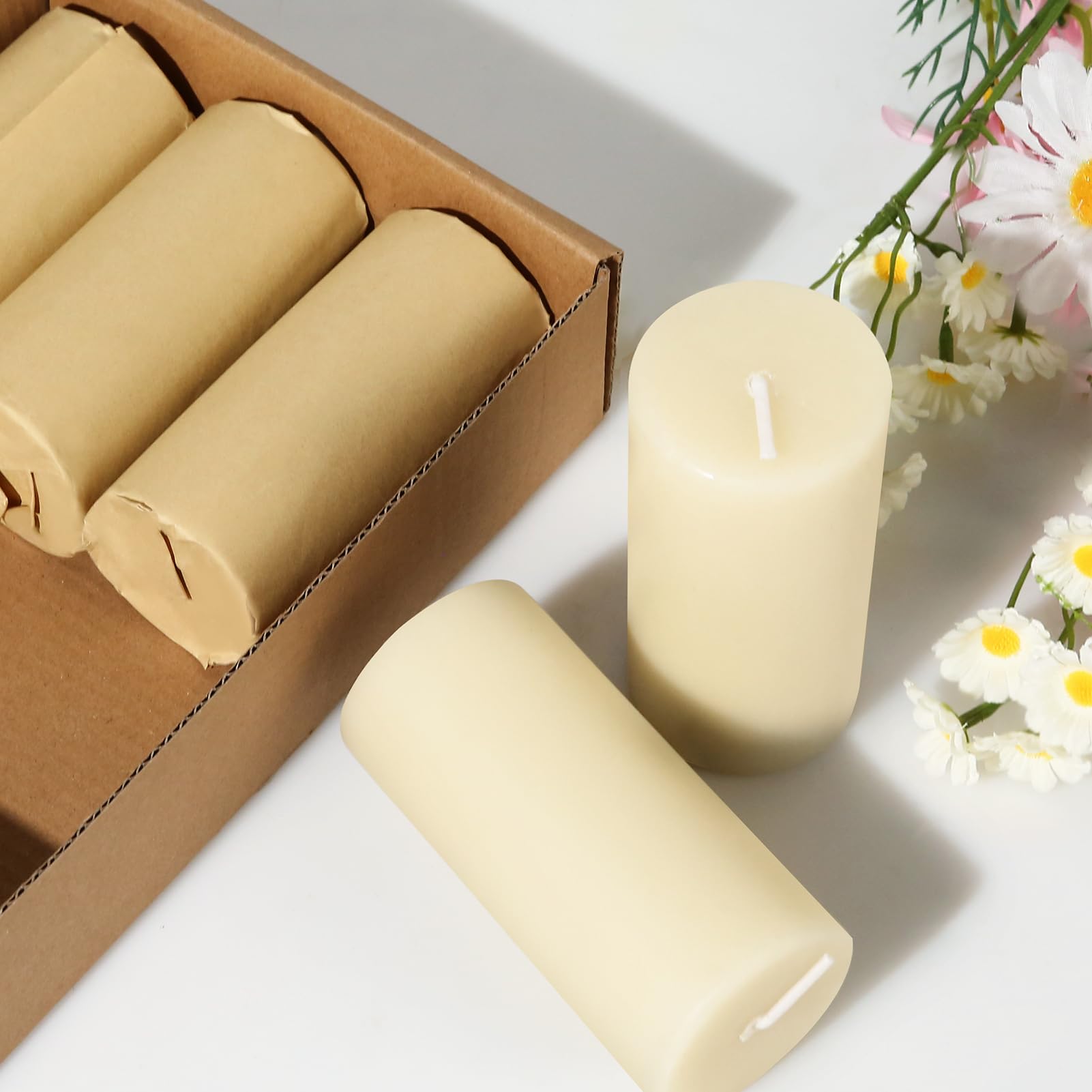 MAKALONE high melting point beeswax candle for stable flame and clean burn.
