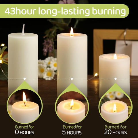 MAKALONE natural honey aroma beeswax pillar candle with subtle fragrance.