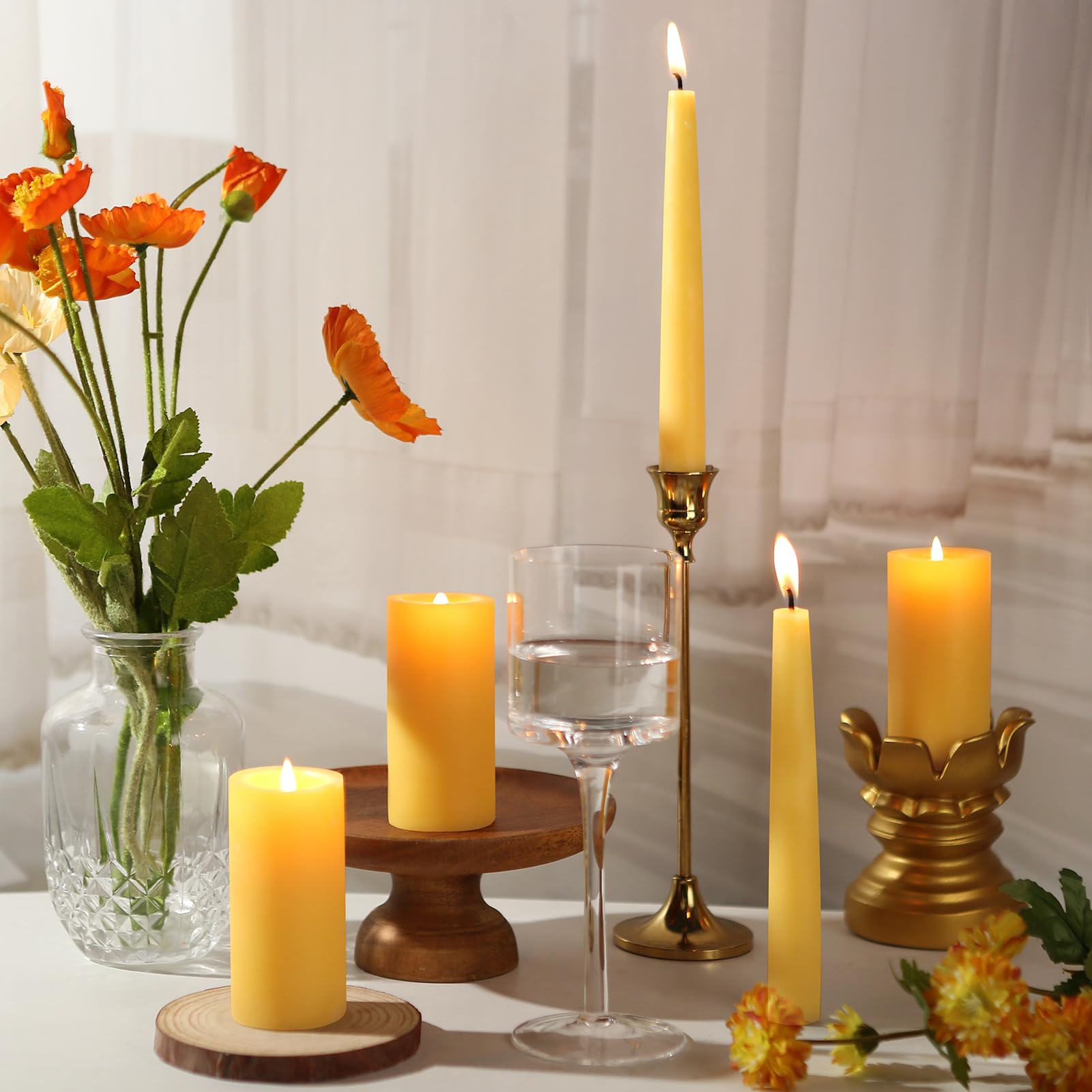 MAKALONE dripless candles reduce mess during celebrations and meals.