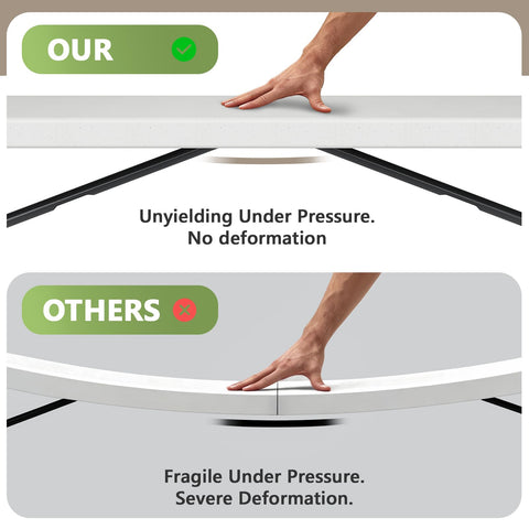 MAKE CHANGES 4ft folding table outdoor-ready for picnics and camping