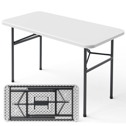 MAKE CHANGES 4ft folding table top surface ideal for dining and crafts