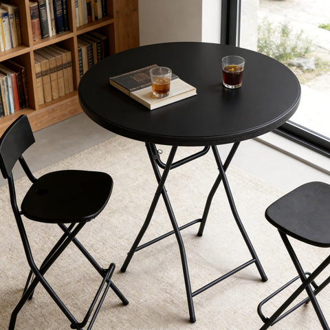 MAKE CHANGES bar-height-43-inch table offering comfortable standing reach