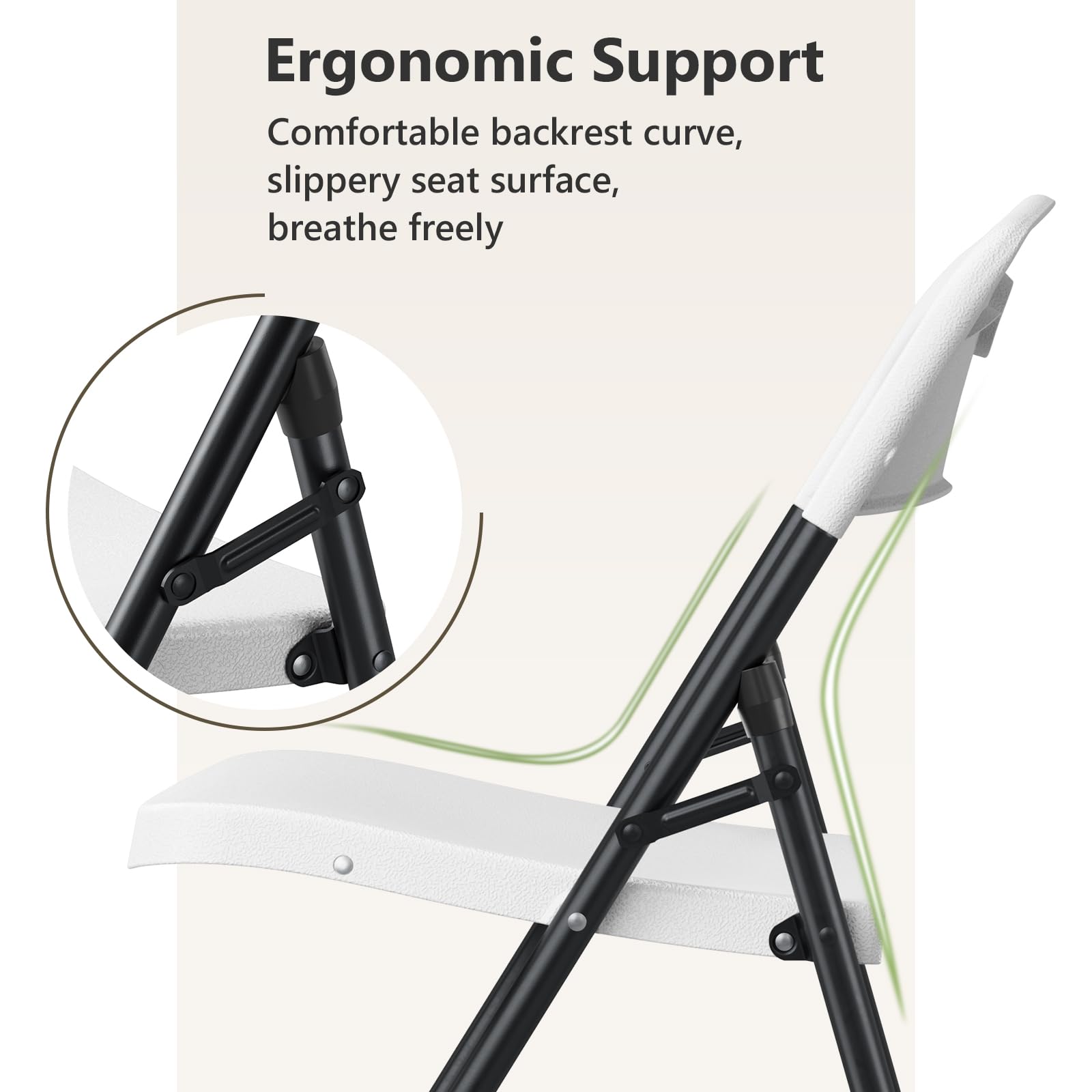 MAKE CHANGES folding chair indoor events ready for quick setup