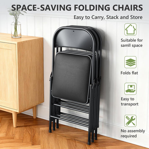 Make Changes folding chairs in car trunk illustrating easy transport