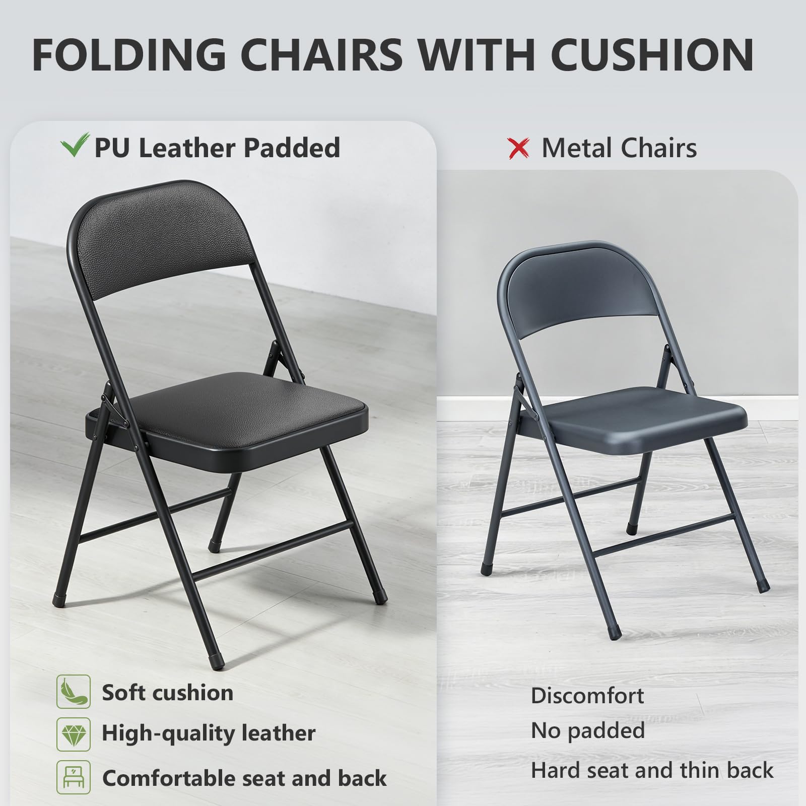 Make Changes folding chairs at wedding or party providing elegant extra seating