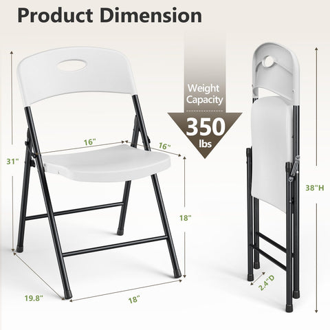 MAKE CHANGES folding chair frame close-up shows rust-resistant coating.