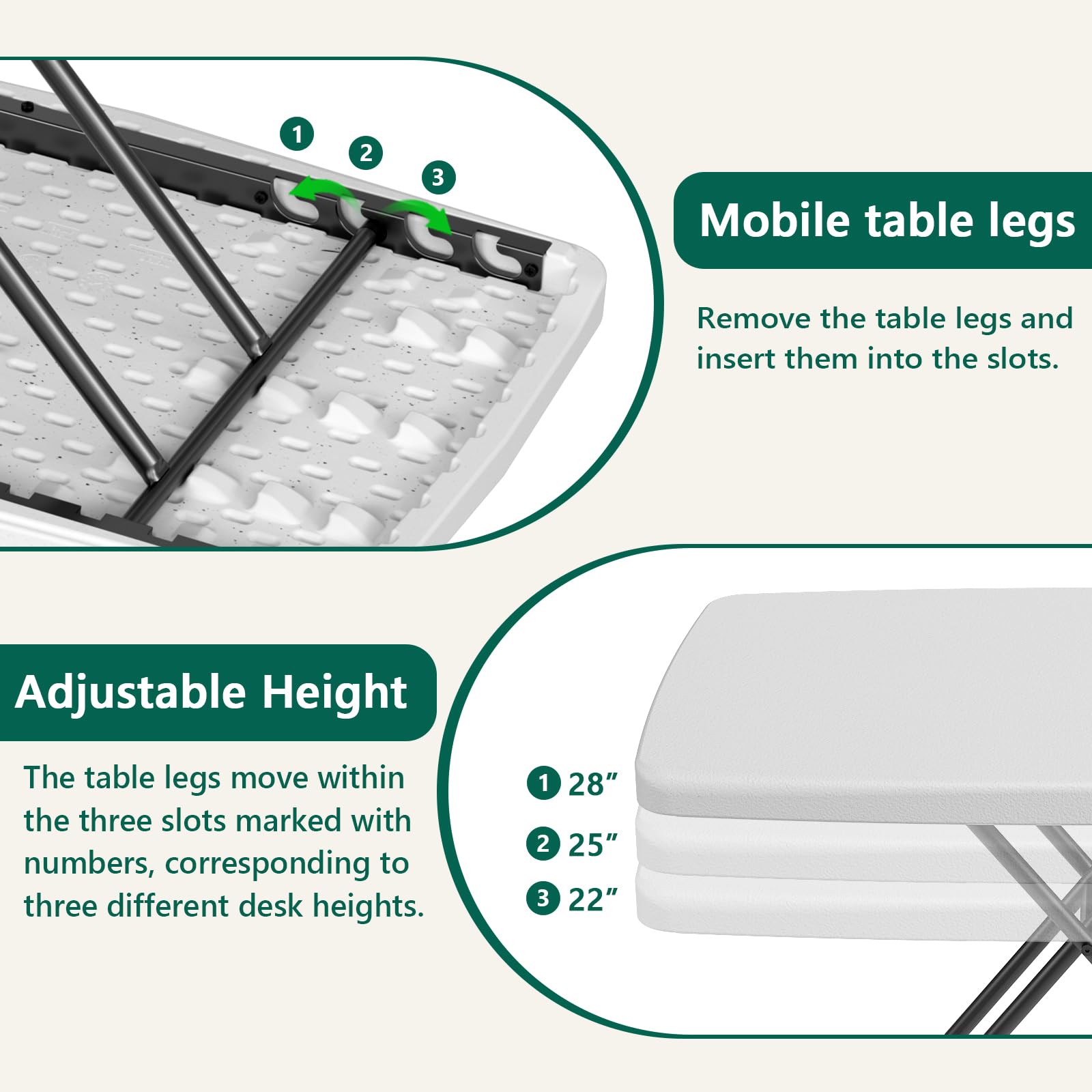 MAKE CHANGES folding table laptop-desk setup perfect for remote work