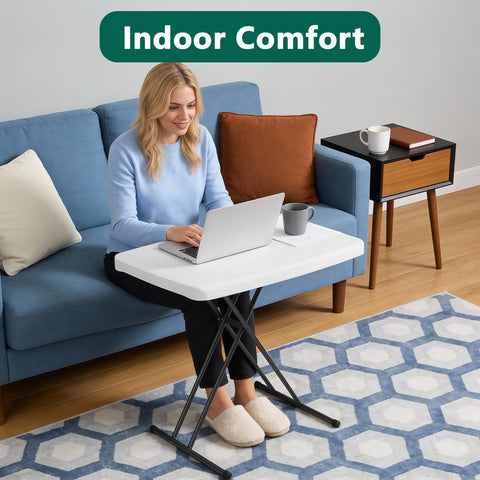 MAKE CHANGES folding table 30-inch all-weather outdoor durability