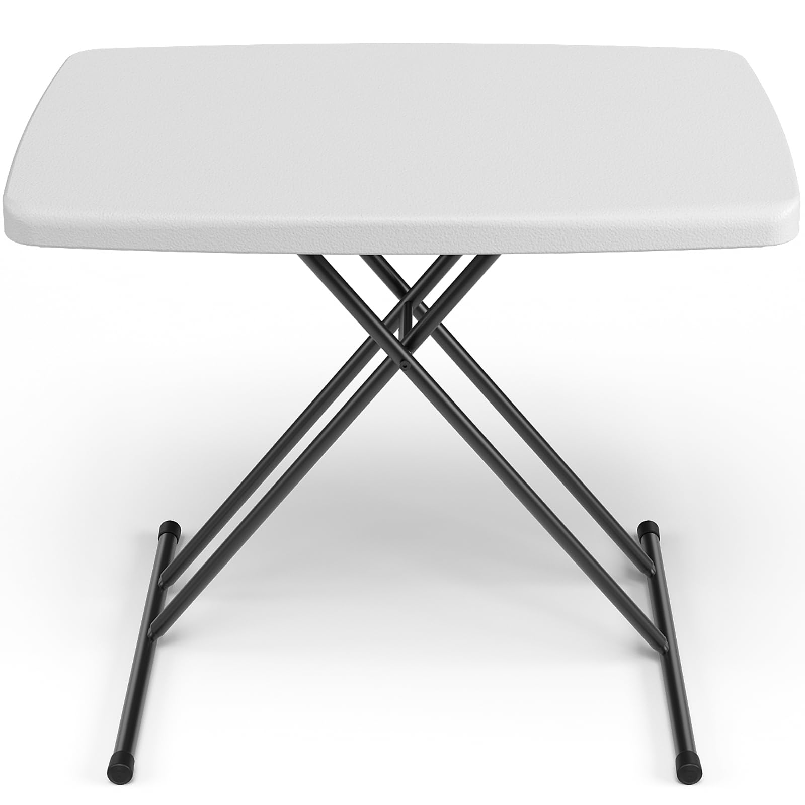 MAKE CHANGES folding table top view shows sturdy surface for laptops and meals