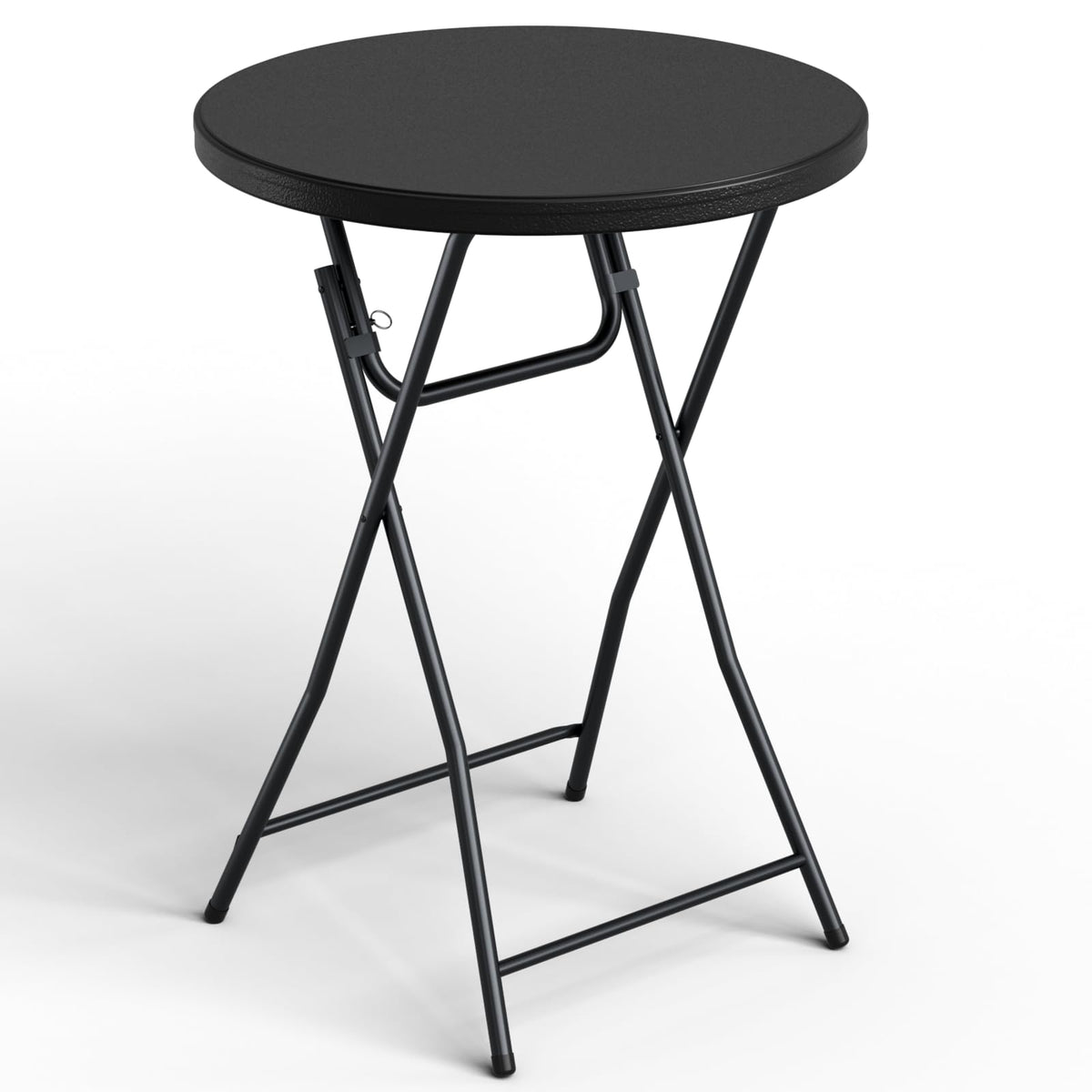 MAKE CHANGES folding table 32-inch round top prepared for quick event setup