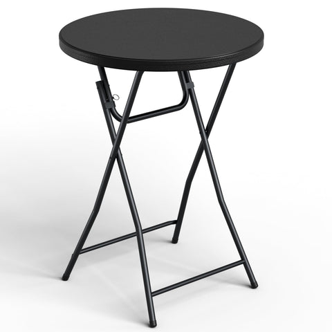MAKE CHANGES folding table 32-inch round top prepared for quick event setup
