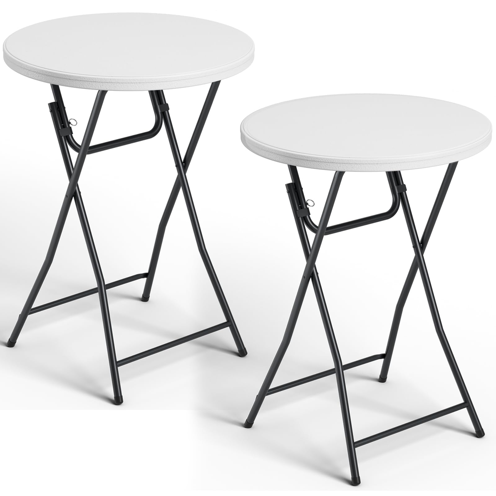 Make Changes 32in open folding table with one-piece design for quick setup.