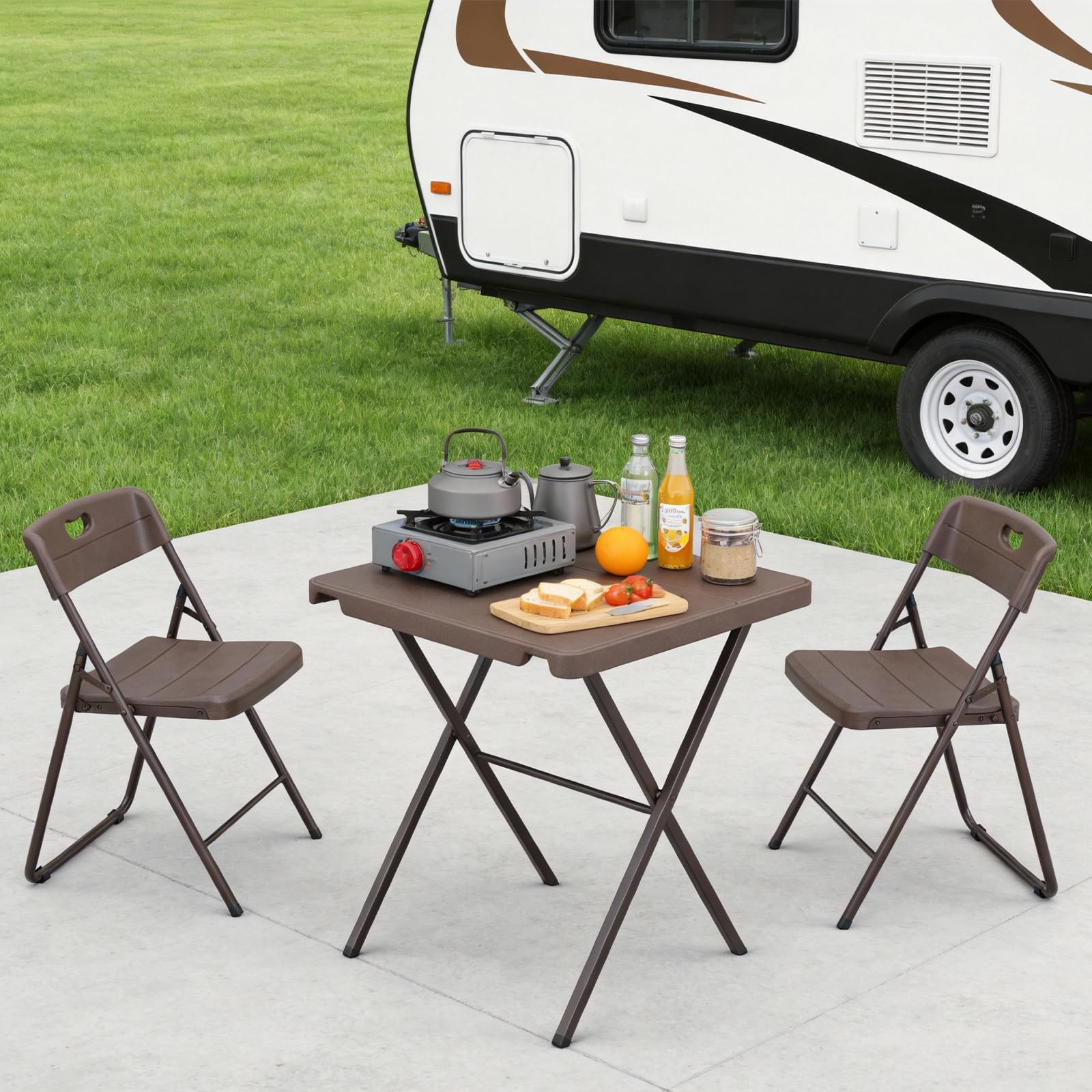 MAKE CHANGES folding table easy-clean surface for quick maintenance