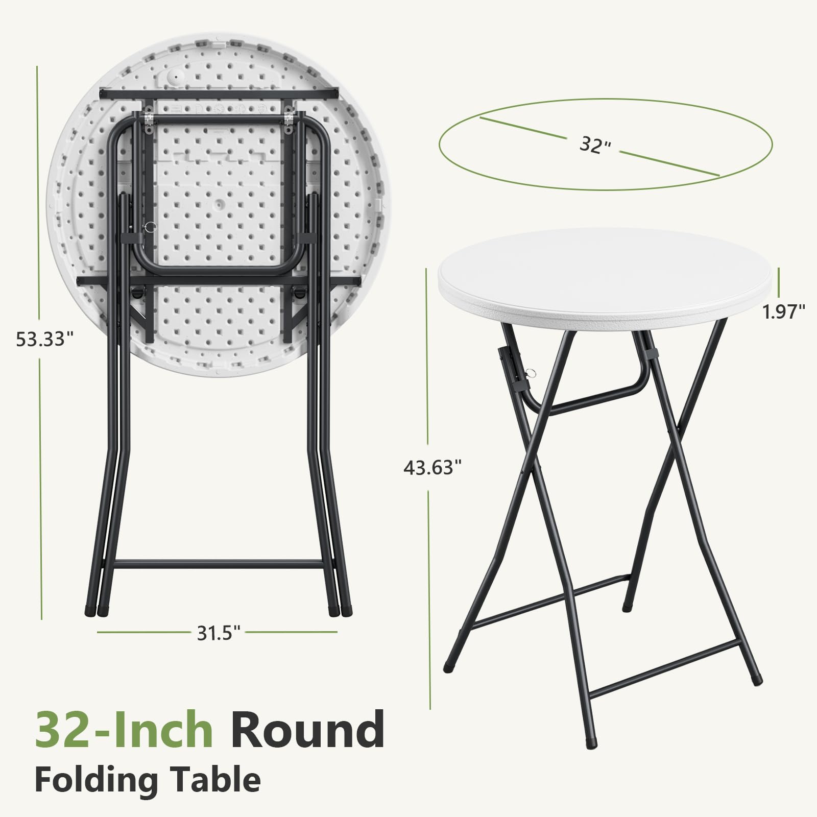 Make Changes lightweight 15 lb table with stable frame for easy transport.