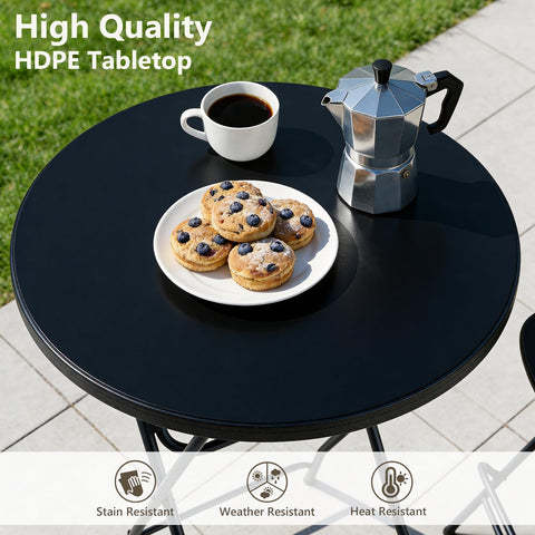Make Changes resin top resists scratches and wipes clean after service at gatherings.