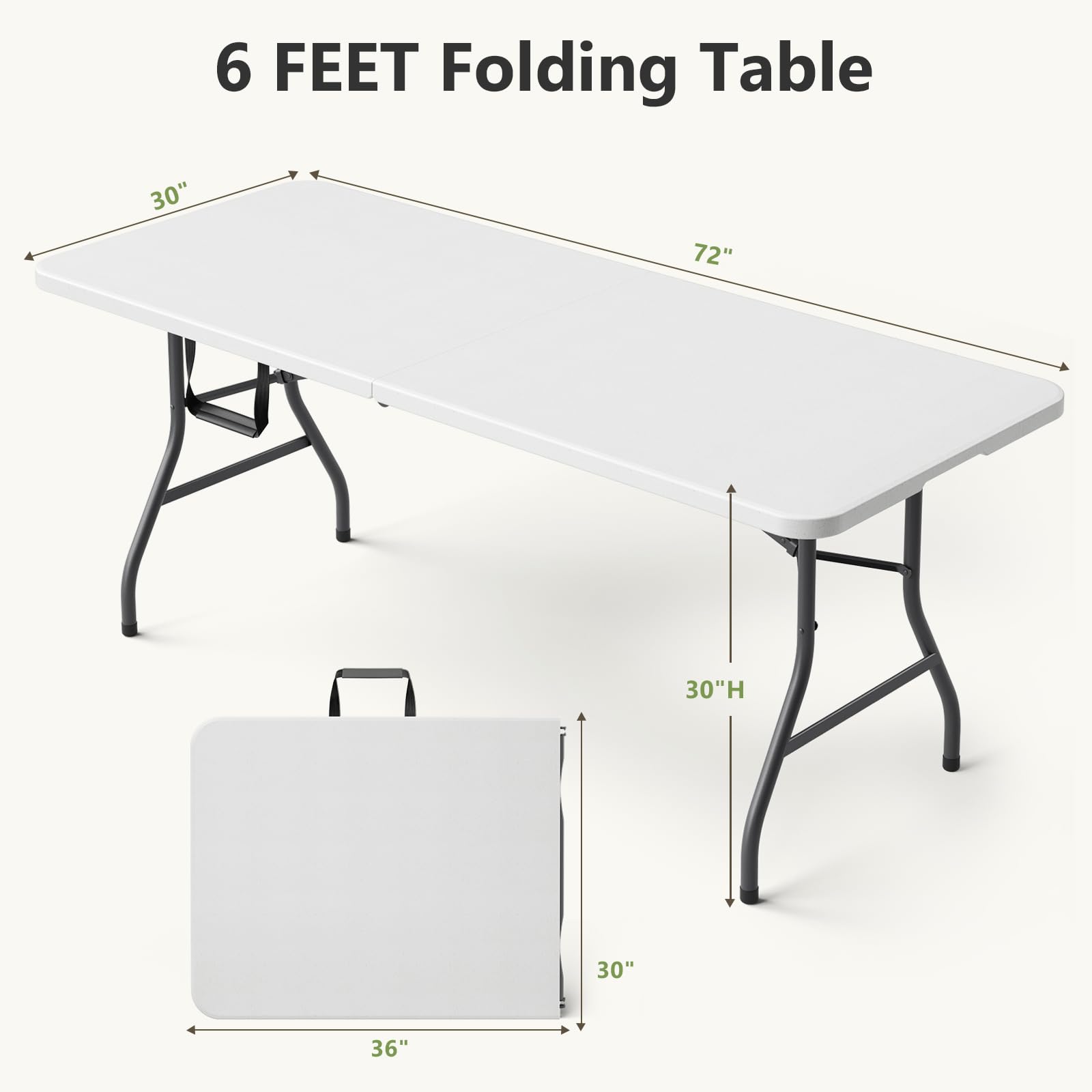 Make Changes heavy duty table with steel legs for stability.